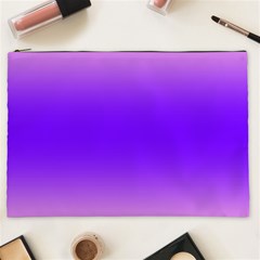 Cotton Candy Pink To Indigo Violet Bilinear Gradient Cosmetic Bag (xxl)
