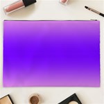 Cotton Candy Pink To Indigo Violet Bilinear Gradient Cosmetic Bag (XXL) Back