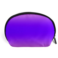 Cotton Candy Pink To Indigo Violet Bilinear Gradient Accessory Pouch (large)