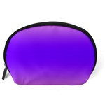 Cotton Candy Pink To Indigo Violet Bilinear Gradient Accessory Pouch (Large) Back