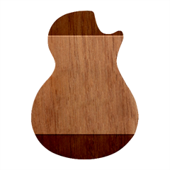 Indigo Violet To Cotton Candy Pink Bilinear Gradient Guitar Shape Wood Guitar Pick Holder Case And Picks Set