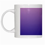 Cotton Candy Pink To Navy Blue Linear Gradient White Mug Left