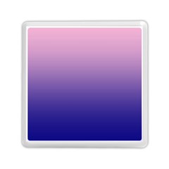 Cotton Candy Pink To Navy Blue Linear Gradient Memory Card Reader (square)