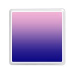 Cotton Candy Pink To Navy Blue Linear Gradient Memory Card Reader (Square) Front
