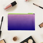 Cotton Candy Pink To Navy Blue Linear Gradient Cosmetic Bag (XS) Back