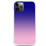 Navy Blue To Cotton Candy Pink Linear Gradient iPhone 12 Pro max TPU UV Print Case Front