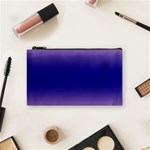Cotton Candy Pink To Navy Blue Bilinear Gradient Cosmetic Bag (Small) Front