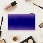 Cotton Candy Pink To Navy Blue Bilinear Gradient Cosmetic Bag (Small) Back