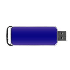 Cotton Candy Pink To Navy Blue Bilinear Gradient Portable Usb Flash (two Sides)