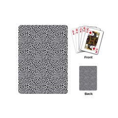 Black White Leopard Playing Cards Single Design (mini)