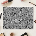 Black White Leopard Cosmetic Bag (XL) Front