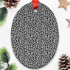 Giraffe Pattern (2) Oval Ornament (two Sides)