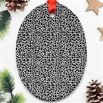 Giraffe Pattern (2) Oval Ornament (Two Sides) Back