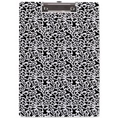 Black White Giraffe Pattern A4 Acrylic Clipboard