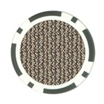 Beige Snake Pattern Poker Chip Card Guard (10 pack) Back