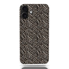 Brown Snake Pattern Iphone 16 Plus Tpu Uv Print Case