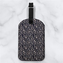 Brown Giraffe Pattern Nappa Leather Luggage Tag Rectangle