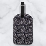 Brown Giraffe Pattern Nappa Leather Luggage Tag Rectangle Front