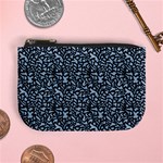 Blue Giraffe Pattern Mini Coin Purse Front