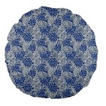 blue roses Large 18  Premium Round Cushions Front