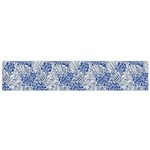 blue roses Small Premium Plush Fleece Scarf Back