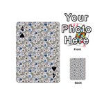 Grey Roses Playing Cards 54 Designs (Mini) Front - Spade4