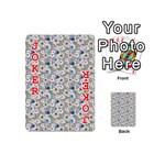Grey Roses Playing Cards 54 Designs (Mini) Front - Joker2