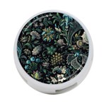 Pattern Flower Plants Leaves Nature 4-Port USB Hub (One Side) Front