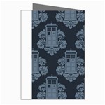 Dr Who Tardis Pattern Greeting Cards (Pkg of 8) Right