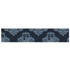 Dr Who Tardis Pattern Small Premium Plush Fleece Scarf