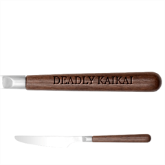 Deadly Kaikai Stainless Steel Knife With Wooden Handle