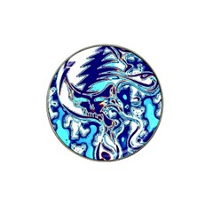 Trippy Dippy Bears Blue Dancing Greatful Dead Skull Steal Your Face Hat Clip Ball Marker (10 Pack)