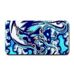 Trippy Dippy Bears Blue Dancing Greatful Dead Skull Steal Your Face Medium Bar Mat 16 x8.5  Bar Mat