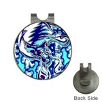 Trippy Dippy Bears Blue Dancing Greatful Dead Skull Steal Your Face Hat Clips with Golf Markers Front