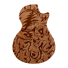 Trippy Dippy Bears Blue Dancing Greatful Dead Skull Steal Your Face Guitar Shape Wood Guitar Pick Holder Case And Picks Set