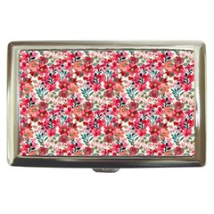 Red Flowers Cigarette Money Case