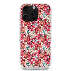 Red Flowers Iphone 16 Pro Tpu Uv Print Case