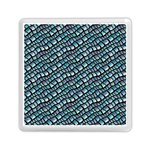 Turquoise Snake  Memory Card Reader (Square) Front