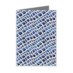 Blue Snake Mini Greeting Card