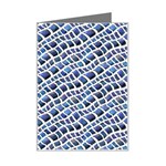 Blue Snake Mini Greeting Card Left