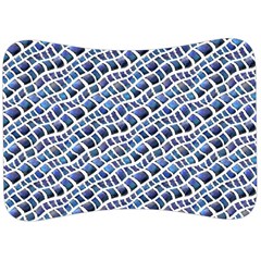Blue Snake Velour Seat Head Rest Cushion