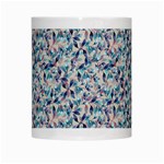 Blue Leaves (2) White Mug Center