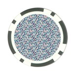 Blue Leaves (2) Poker Chip Card Guard Back