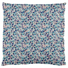 Blue Leaves (2) 18  Baby Flannel Cushion Case (two Sides)
