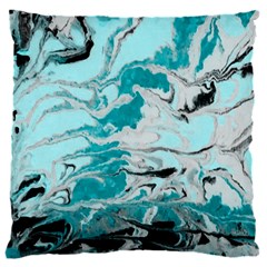 Fluid Turquoise 18  Baby Flannel Cushion Case (two Sides)