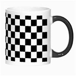 Pattern Checkered Squares Black White Pattern Morph Mug Right