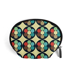 Circles Round Pattern Sphere Ball Accessory Pouch (small)