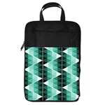 Triangles Pyramid Geometric Pattern Foldable Shoe Storage Bag Front