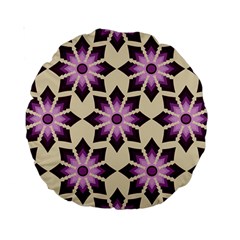 Pattern Design Star Snowflake Standard 15  Premium Round Cushions