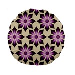 Pattern Design Star Snowflake Standard 15  Premium Round Cushions Back